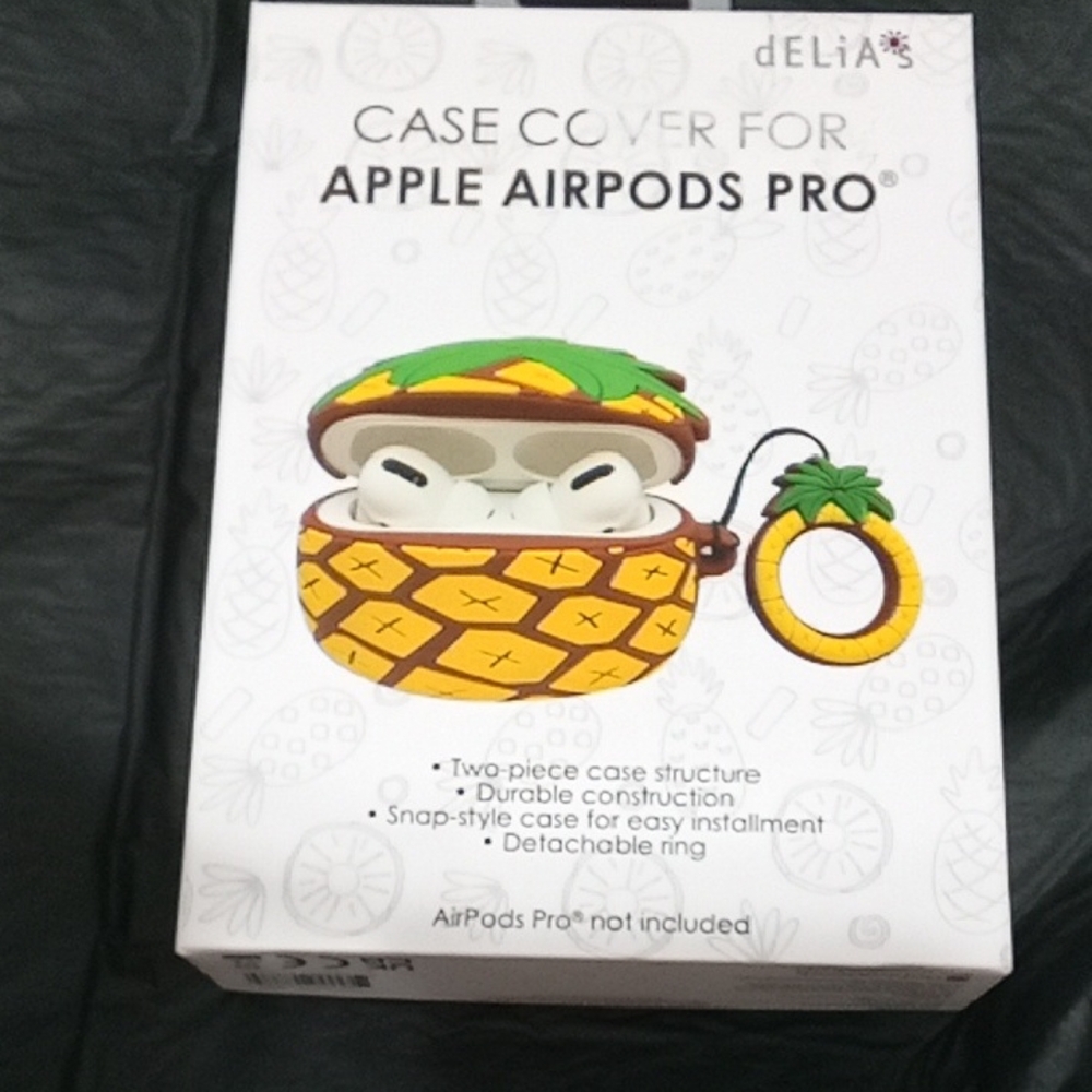 dELiA*s Pineapple Case Cover for Apple AirPods Pro - Yellow